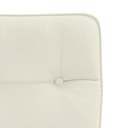 Spisebordsstole 4 stk. velour cremefarvet