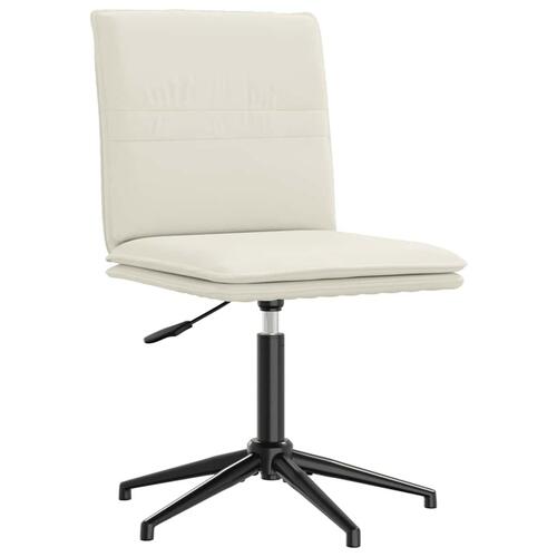Spisebordsstole 4 stk. velour cremefarvet