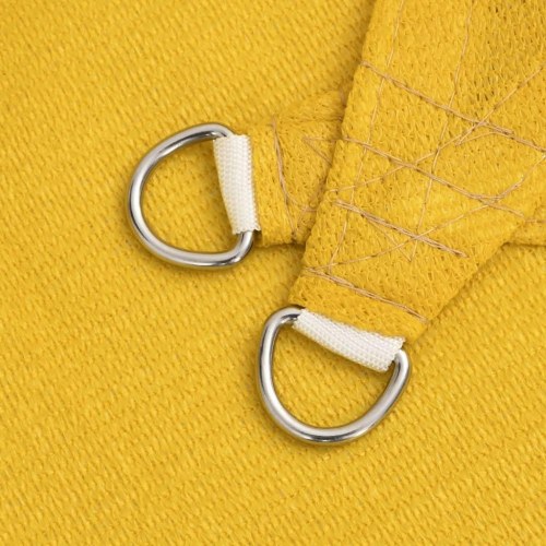 Solsejl 160 g/m² 7x7 m firkantet HDPE gul