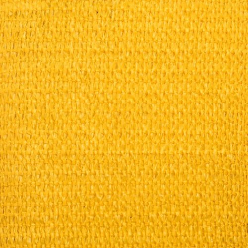 Solsejl trekantet 2,5×2,5×3,5 m - gul HDPE 160 g/m²