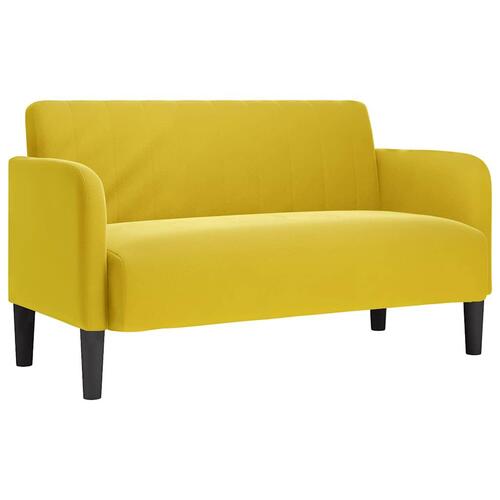 Elskovssofa 109 cm fløjl gul