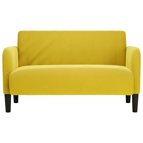 Elskovssofa 109 cm fløjl gul
