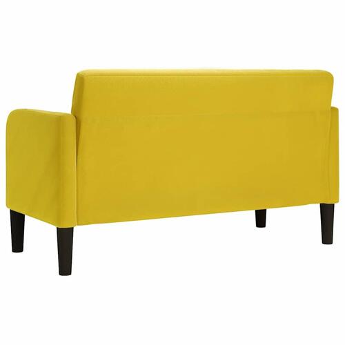 Elskovssofa 109 cm fløjl gul