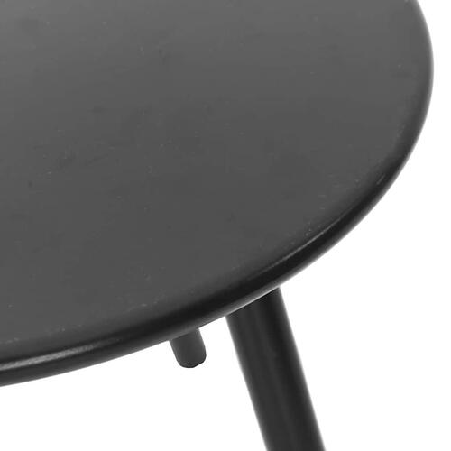 Havestolssæt 3 stk. polyrattan sort