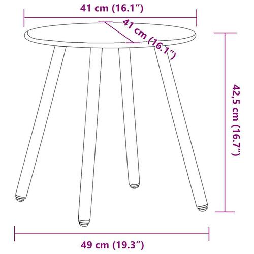 Havestolssæt 3 stk. polyrattan sort