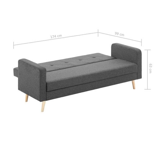 Sofa stof mørkegrå