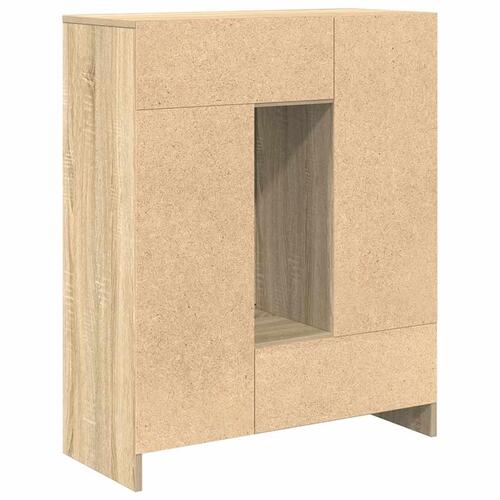 Skænk med skuffer og låger 73x31x90 cm sonoma-eg