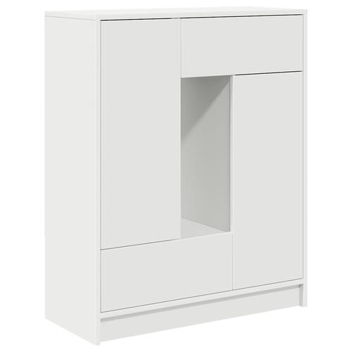 Skænk med skuffer og låger 73x31x90 cm hvid