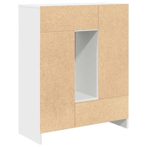 Skænk med skuffer og låger 73x31x90 cm hvid