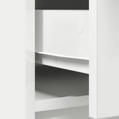 Skænk med skuffer og låger 73x31x90 cm hvid