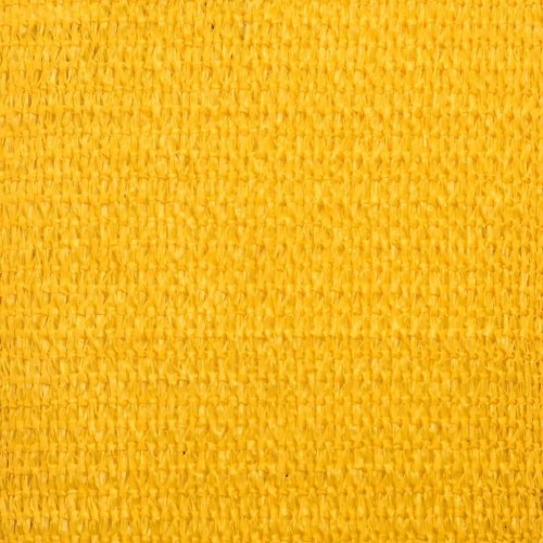 Solsejl 6×7 m rektangulær - HDPE 160 g/m², gul