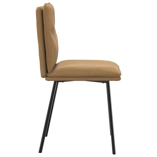 Spisebordsstole 6 stk. velour brun