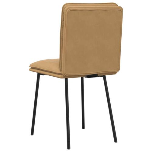Spisebordsstole 6 stk. velour brun