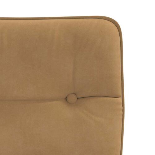 Spisebordsstole 6 stk. velour brun