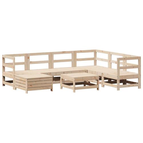 Sofasæt til haven 8 dele massivt fyrretræ