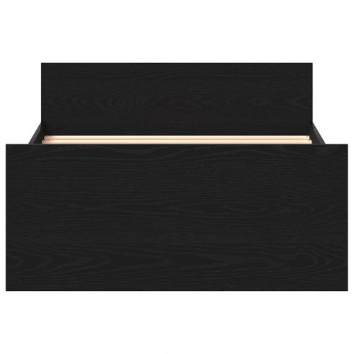 Sengeramme 100×200 cm i konstrueret træ - sort eg