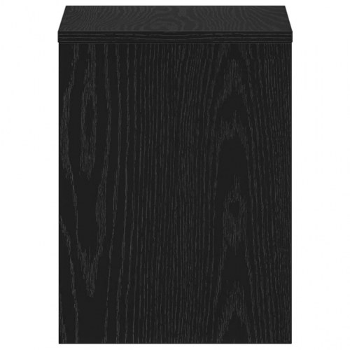 Sengeborde 2 stk. - 40×30×40 cm i konstrueret træ, sort egetræsfarve
