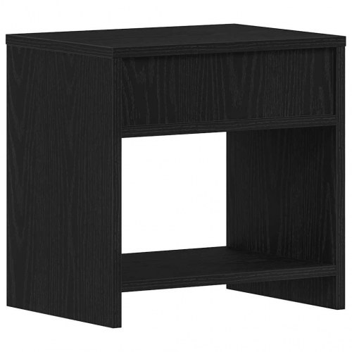 Sengeborde 2 stk. - 40×30×40 cm i konstrueret træ, sort egetræsfarve