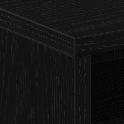 Sengeborde 2 stk. - 40×30×40 cm i konstrueret træ, sort egetræsfarve