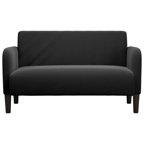 Elskovssofa 109 cm fløjl sort