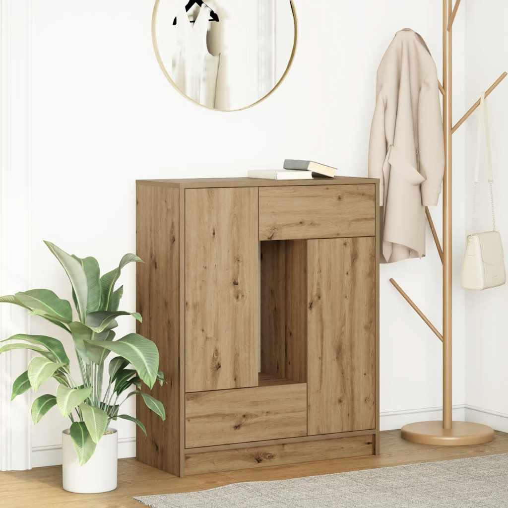 Skænk med skuffer og låger 73x31x90 cm kunsteg