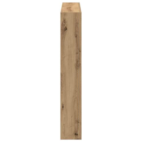 Sengegavl med opbevaring og LED-lys 100x17x102 cm kunsteg