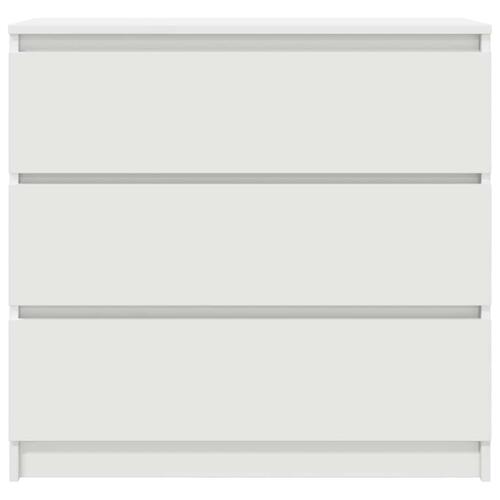 Skab 80x35x76 cm konstrueret træ hvid