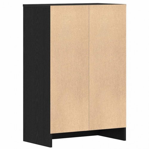 Skoskab 60×35×92 cm i konstrueret træ - sort eg