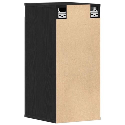 Skoskabe 2 stk. 32x35x70 cm konstrueret træ sort egetræ
