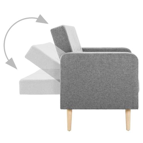 Sofa stof lysegrå