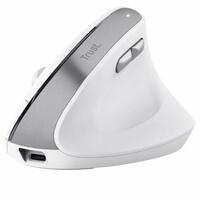 Ergonomisk optisk mus Trust 25398 Hvid 2400 dpi