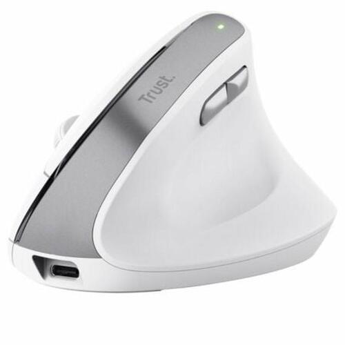 Ergonomisk optisk mus Trust 25398 Hvid 2400 dpi