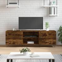 Tv-bord 150x30x50 cm konstrueret træ røget egetræsfarve