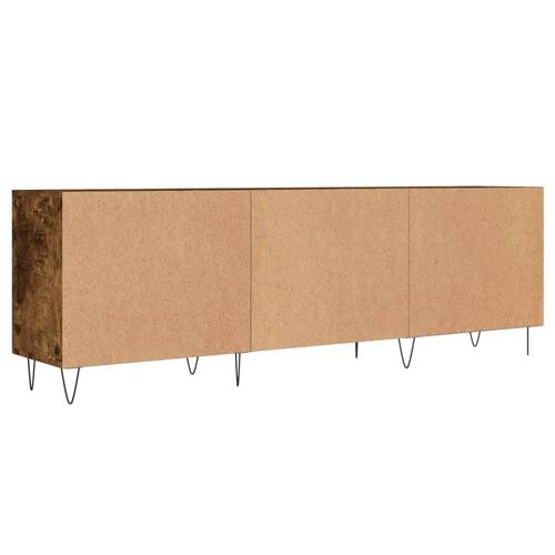 Tv-bord 150x30x50 cm konstrueret træ røget egetræsfarve