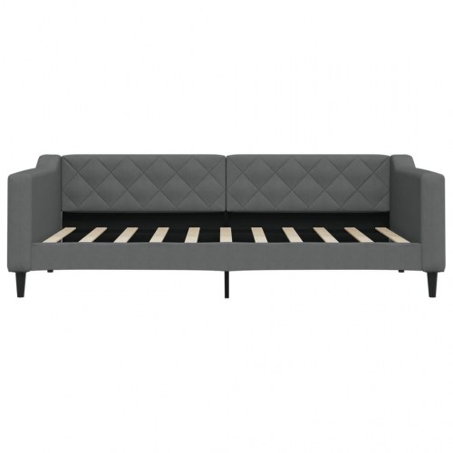 Daybed 90×190 cm i stof - mørkegrå sovesofa