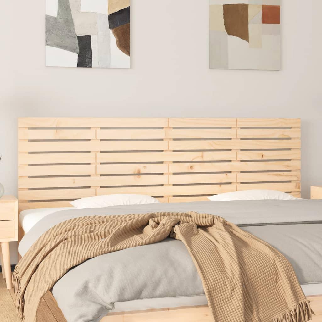 Sengegavl 166x3x63 cm massivt fyrretræ billede