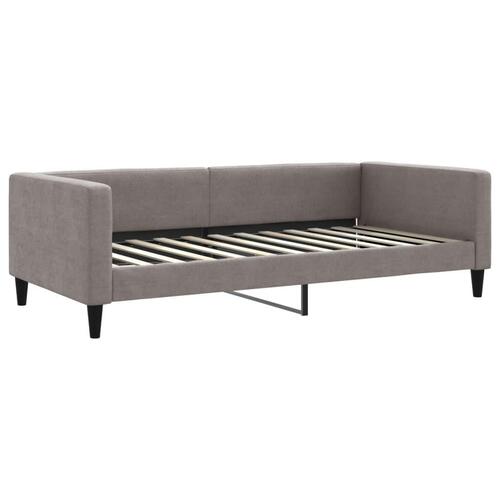 Daybed med madras 100x200 cm stof gråbrun