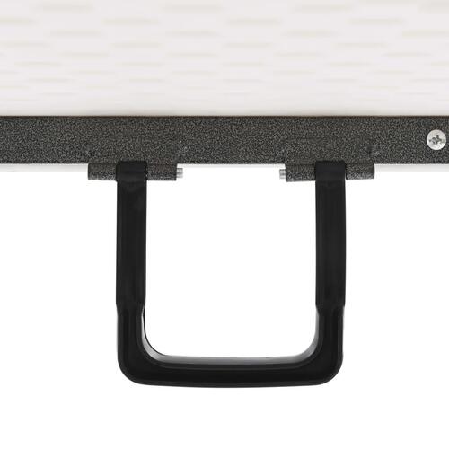 Foldbart havebord 180 x 75 x 74 cm HDPE hvid