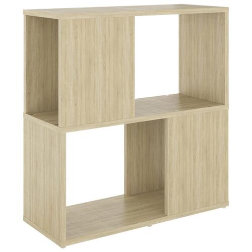 Bogreol 60x24x63 cm konstrueret træ sonoma-eg