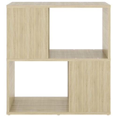 Bogreol 60x24x63 cm konstrueret træ sonoma-eg