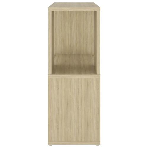 Bogreol 60x24x63 cm konstrueret træ sonoma-eg