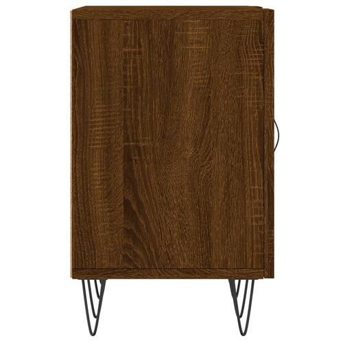 Tv-bord 150x30x50 cm konstrueret træ brun egetræsfarve