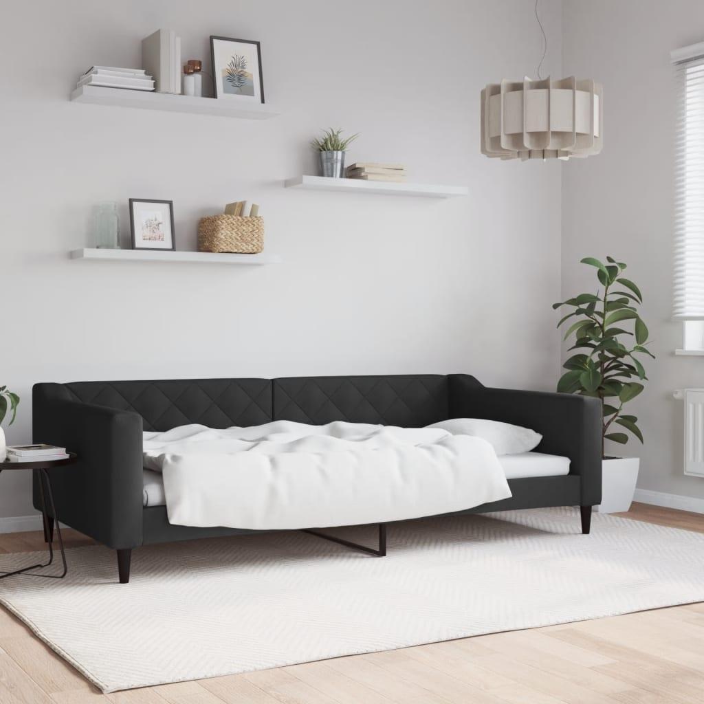Daybed 100x200 cm stof sort