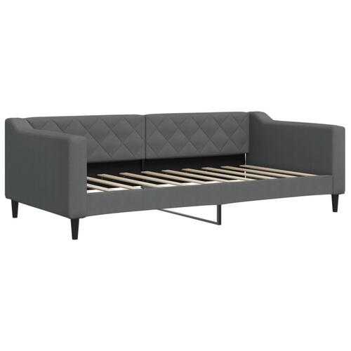 Daybed med madras 90x190 cm stof mørkegrå