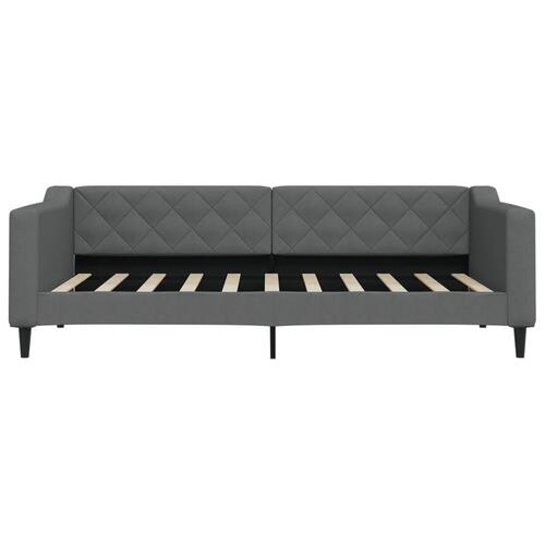 Daybed med madras 90x190 cm stof mørkegrå
