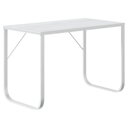 Computerbord 110x60x73 cm spånplade hvid