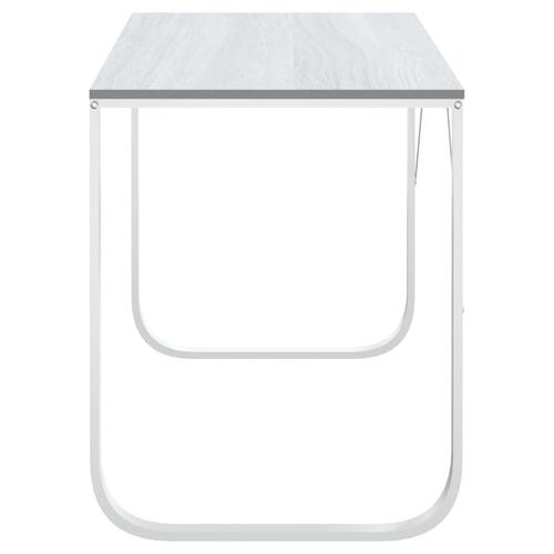 Computerbord 110x60x73 cm spånplade hvid