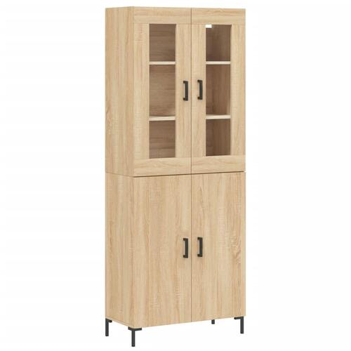 Højskab 69,5x34x180 cm konstrueret træ sonoma-eg