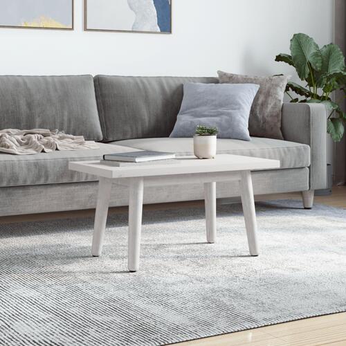 Bordplade 80x40x2,5 cm rektangulær massivt fyrretræ hvid