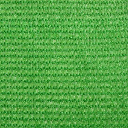 Solsejl 6x6x6 m 160 g/m² HDPE lysegrøn